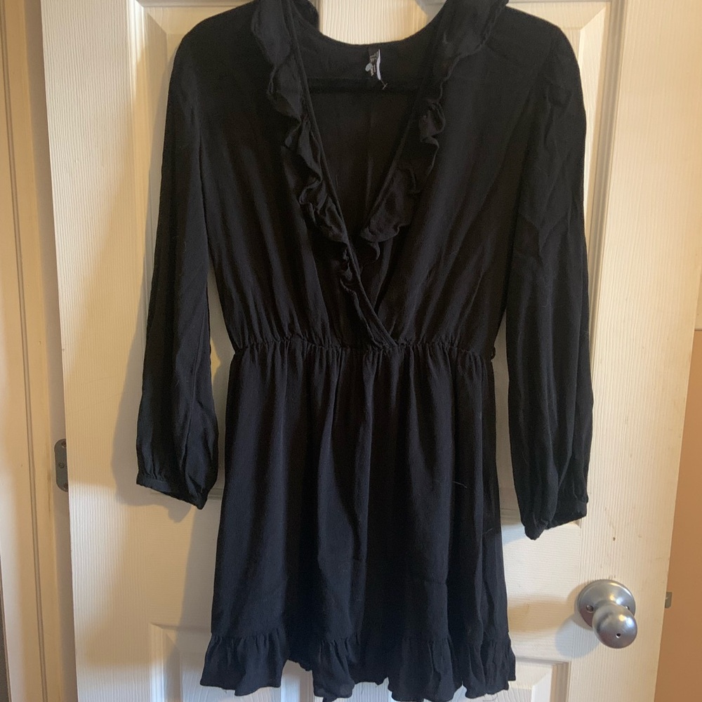 MNG Black Midi Dress